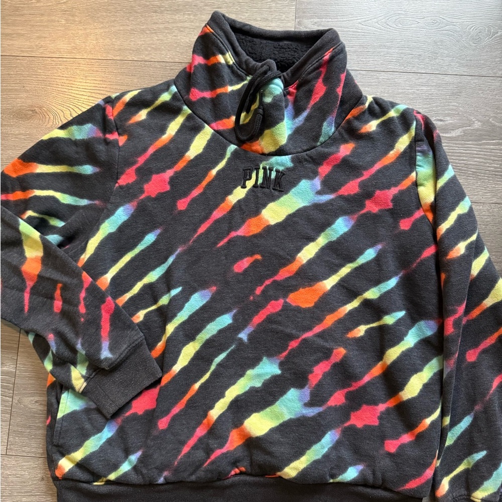PINK Victoria's Secret Multicolor‎ Tie-Dye Sweatshirt